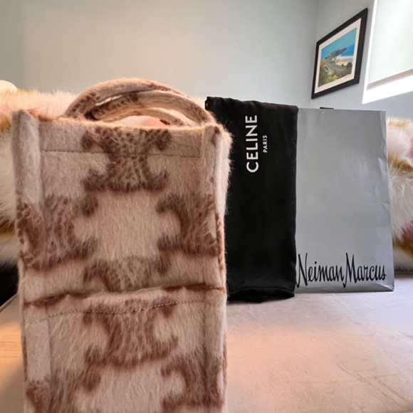 Celine Mohair Cabas Thais Tote Large - Picture 2 of 14